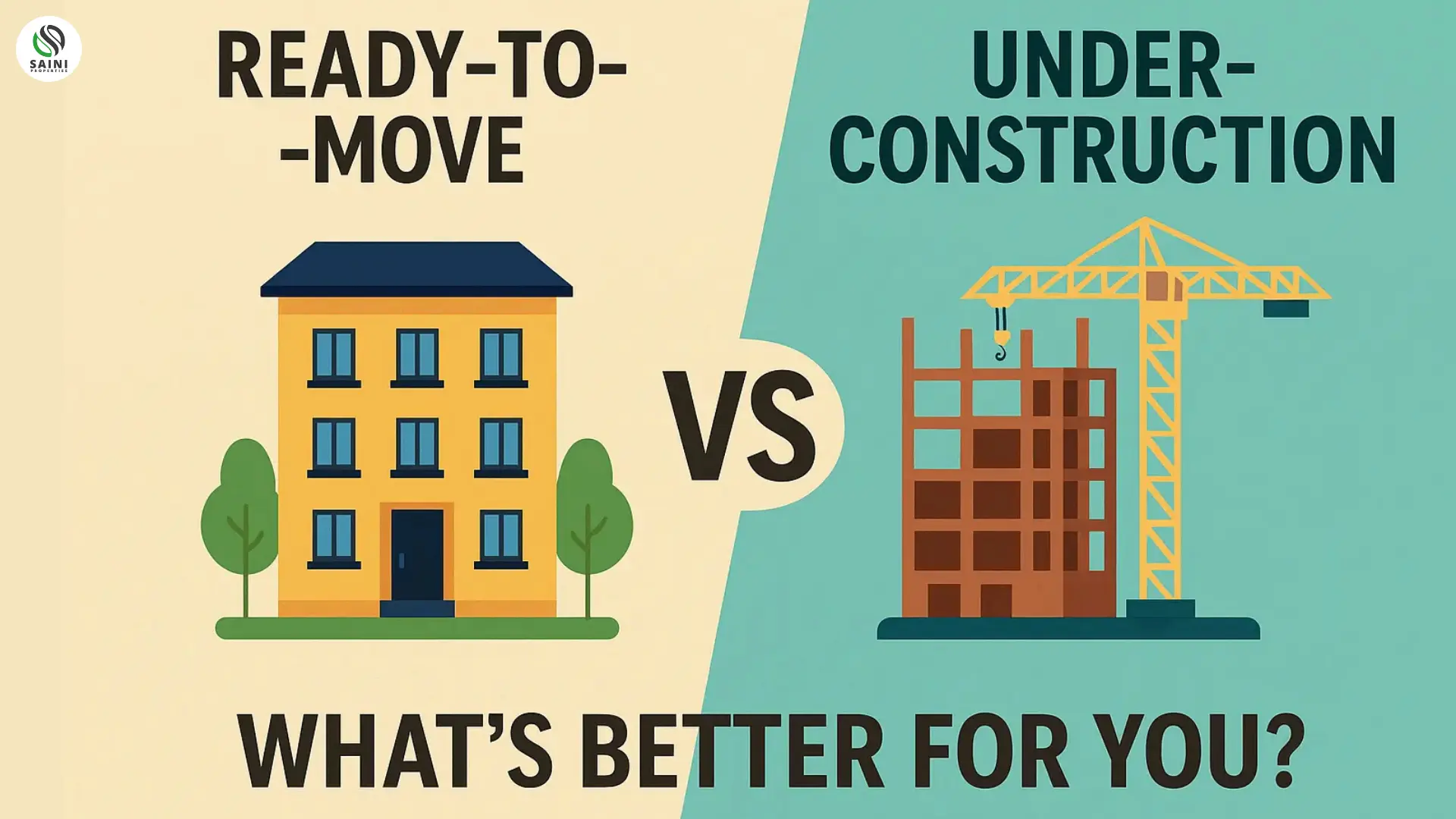 You are currently viewing Ready to move property vs under construction property: What’s Better for You in 2025