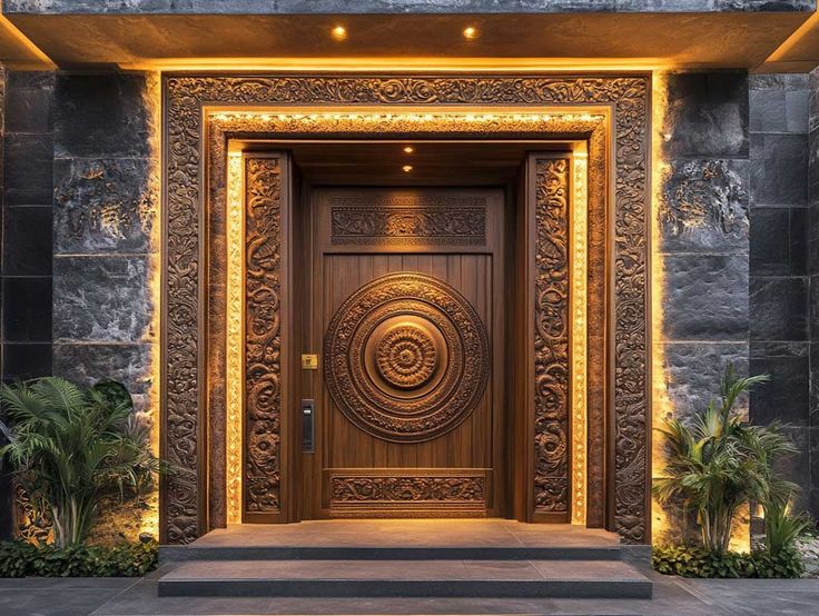 Visual by Saini Properties Bhubaneswar highlighting Vaastu tips, focusing on the ideal direction of the main entrance for a home according to Vaastu Shastra.
