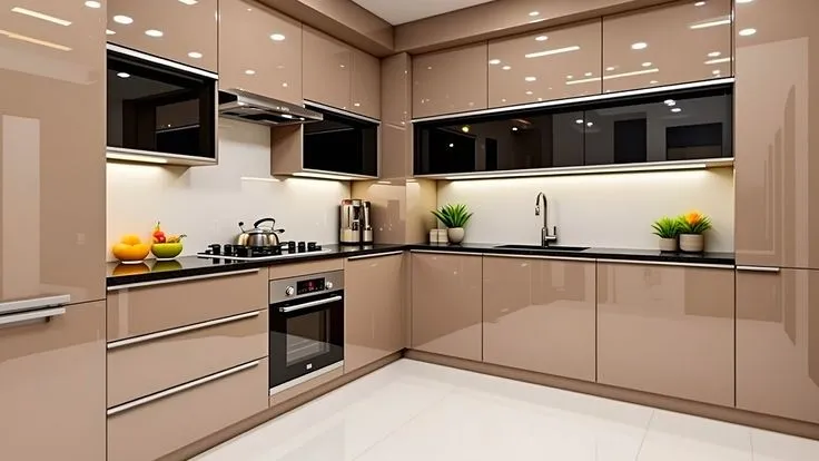 Illustration by Saini Properties Bhubaneswar showing ideal kitchen placement in the South-East corner as per Vaastu Shastra, with cooking facing East.