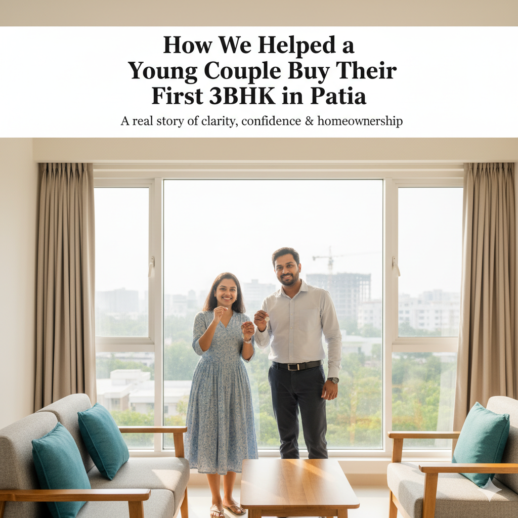 Read more about the article How We Helped a Young Couple Buy Their First 3BHK in Patia